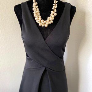 Express black cocktail dress with cut out sides
